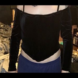 Scott McClintock vintage velvet corset top just need gone